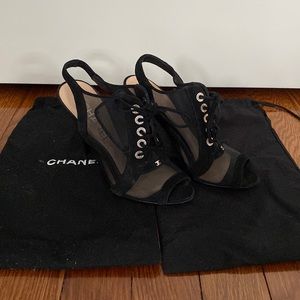 Authentic Chanel slingback size 35